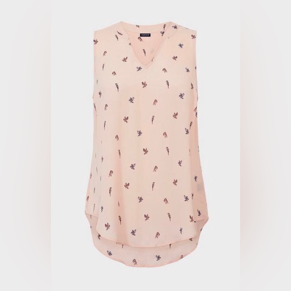 Torrid Georgette Tunic Tank - Size: 0